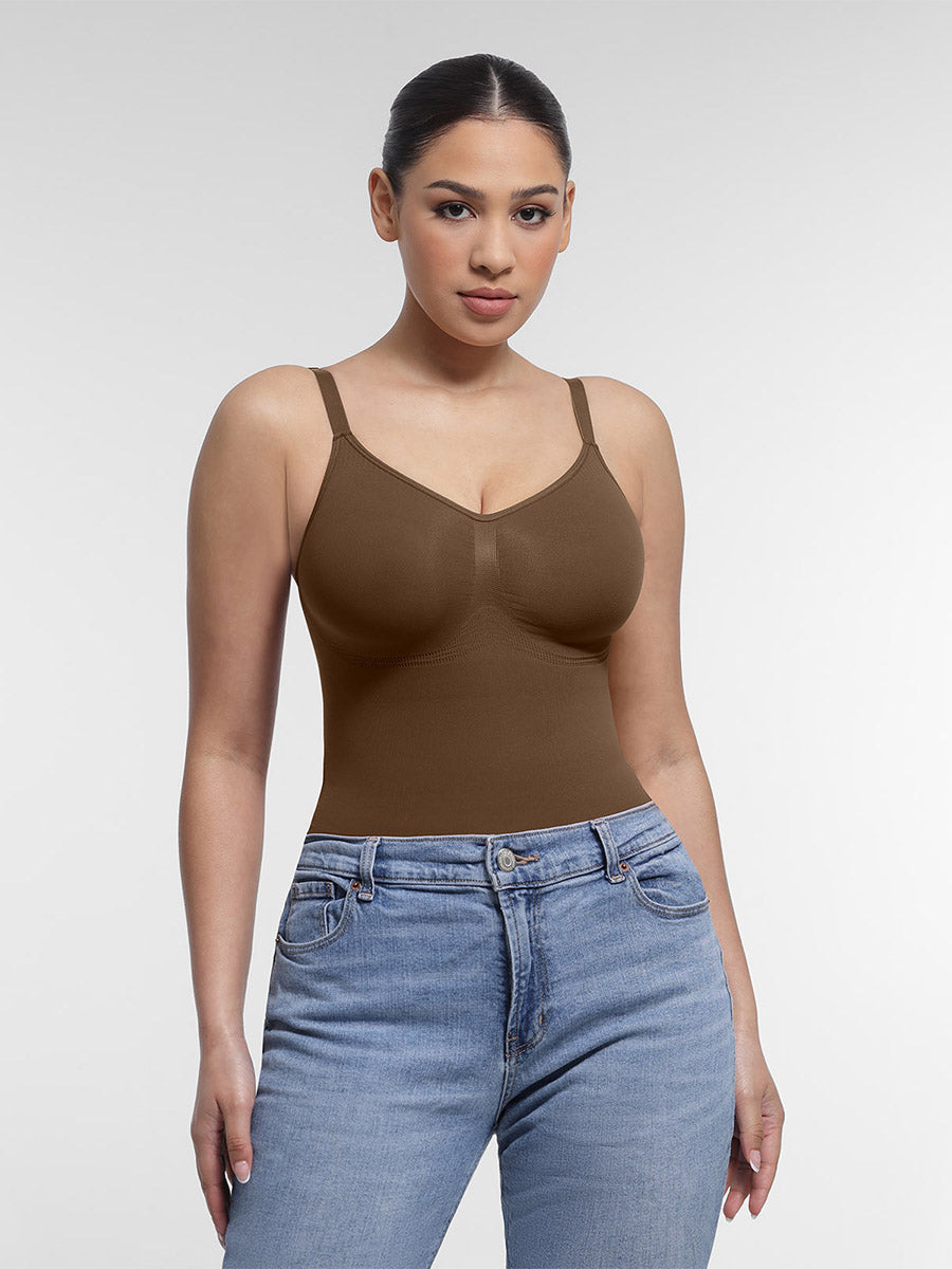 Névia® – Bodysuit Sans Couture avec Maintien Poitrine | Taille Sculptée