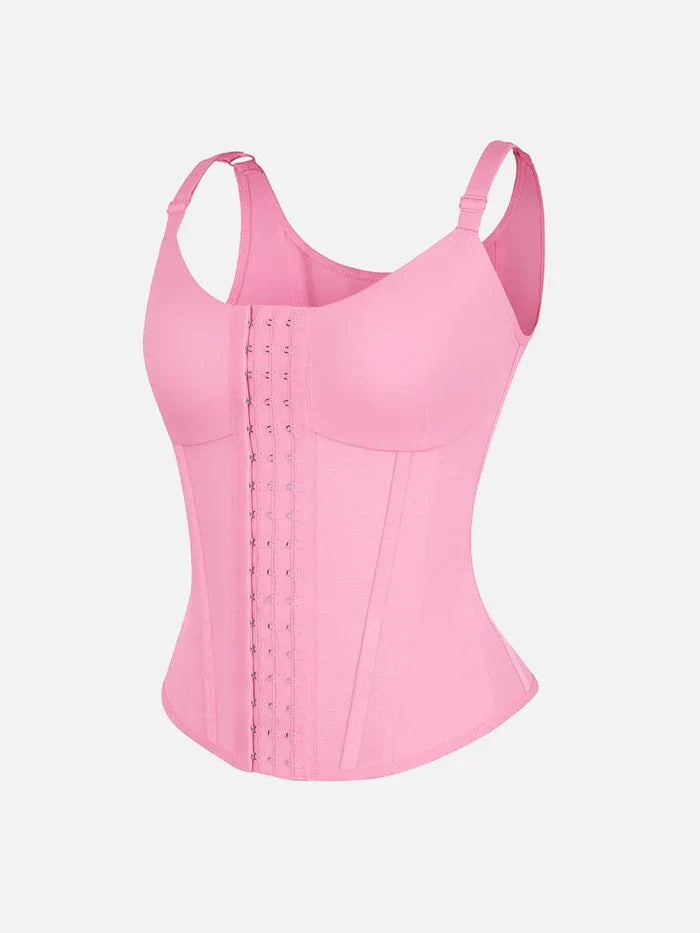 Serantexa® – Gilet Serrant 7 Baleines Acier avec Support Poitrine et Fermeture Triple