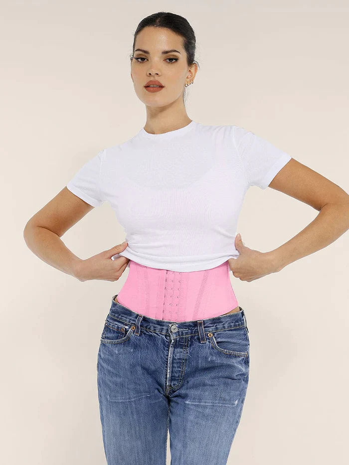 Serantexa® – Gilet Serrant 7 Baleines Acier avec Support Poitrine et Fermeture Triple