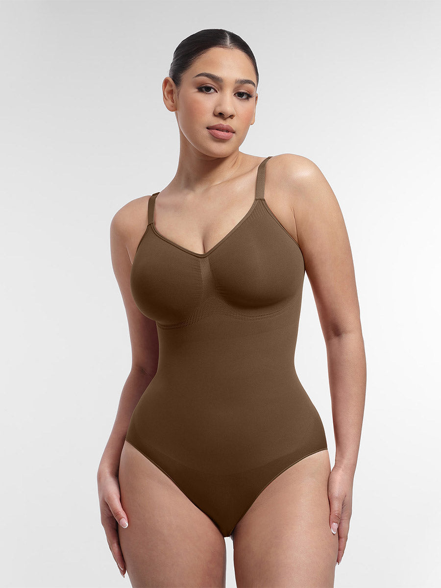 Névia® – Bodysuit Sans Couture avec Maintien Poitrine | Taille Sculptée