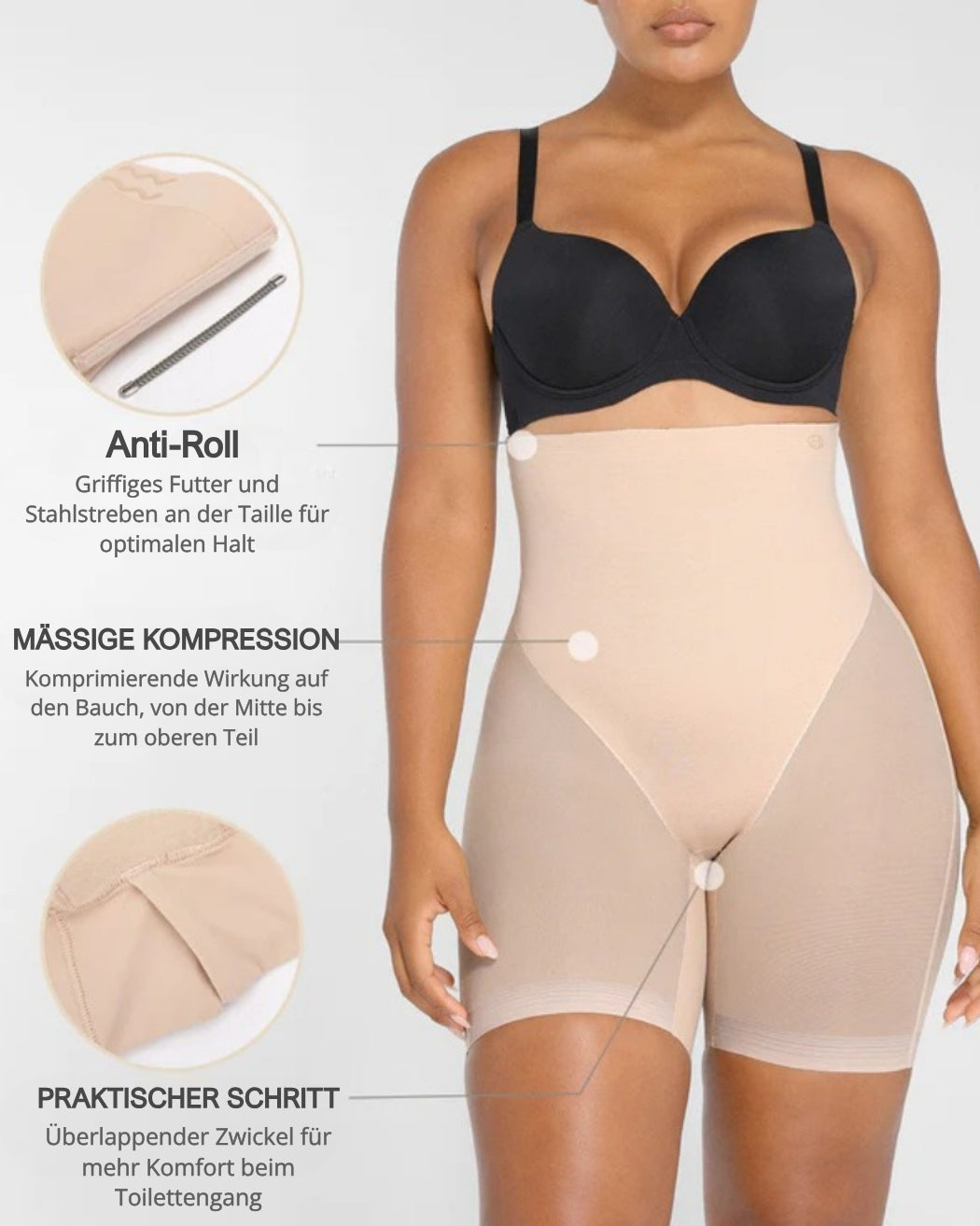 AirSlim® – Unsichtbare Shaping-Shorts: Schlankere Taille und verbesserter Po