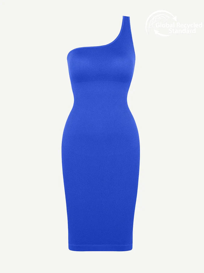 Riba – Robe Sculptante Asymétrique à Épaule Unique