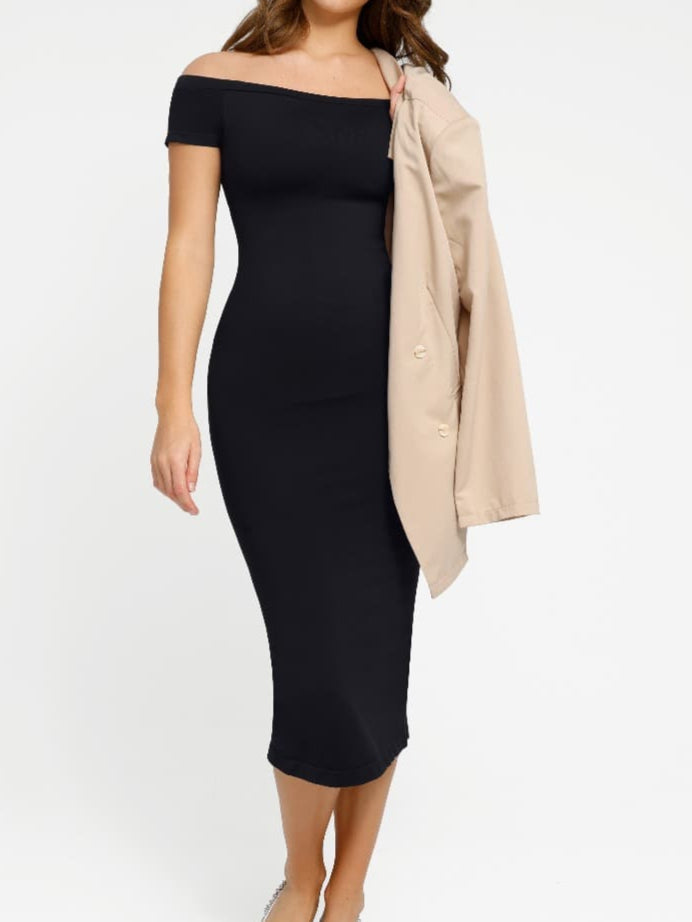 Wholesale🌿 Eco-friendly Seamless Short-sleeved Outerwear Dress