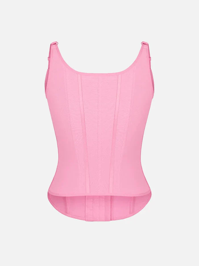 Serantexa® – Gilet Serrant 7 Baleines Acier avec Support Poitrine et Fermeture Triple